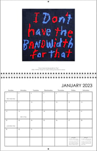 Image 2 of OUT OF OFFICE 2023 Wall Calendar 11'x8.5"