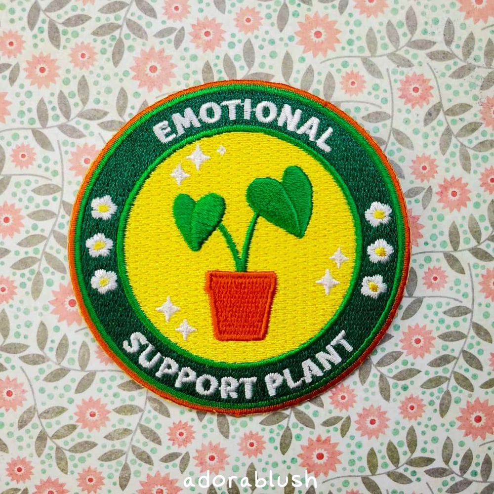 "Emotional Support Plant" - Embroidered Patch