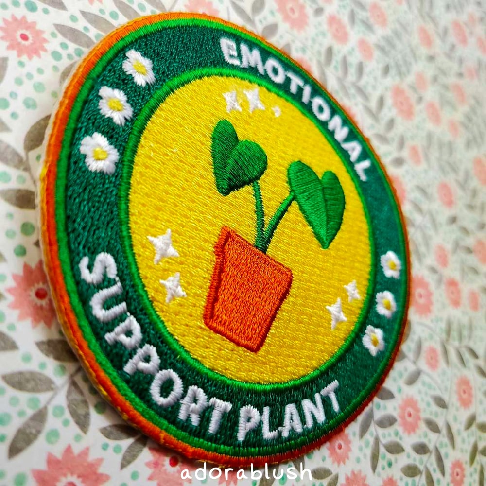 "Emotional Support Plant" - Embroidered Patch