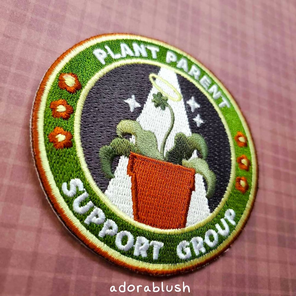 "Plant Parent Support" - Embroidered Patch