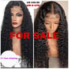 Water Wave Transparent Lace Front Wigs Brazilian Remy Pre Plucked Human Hair Wigs For Women Curly La