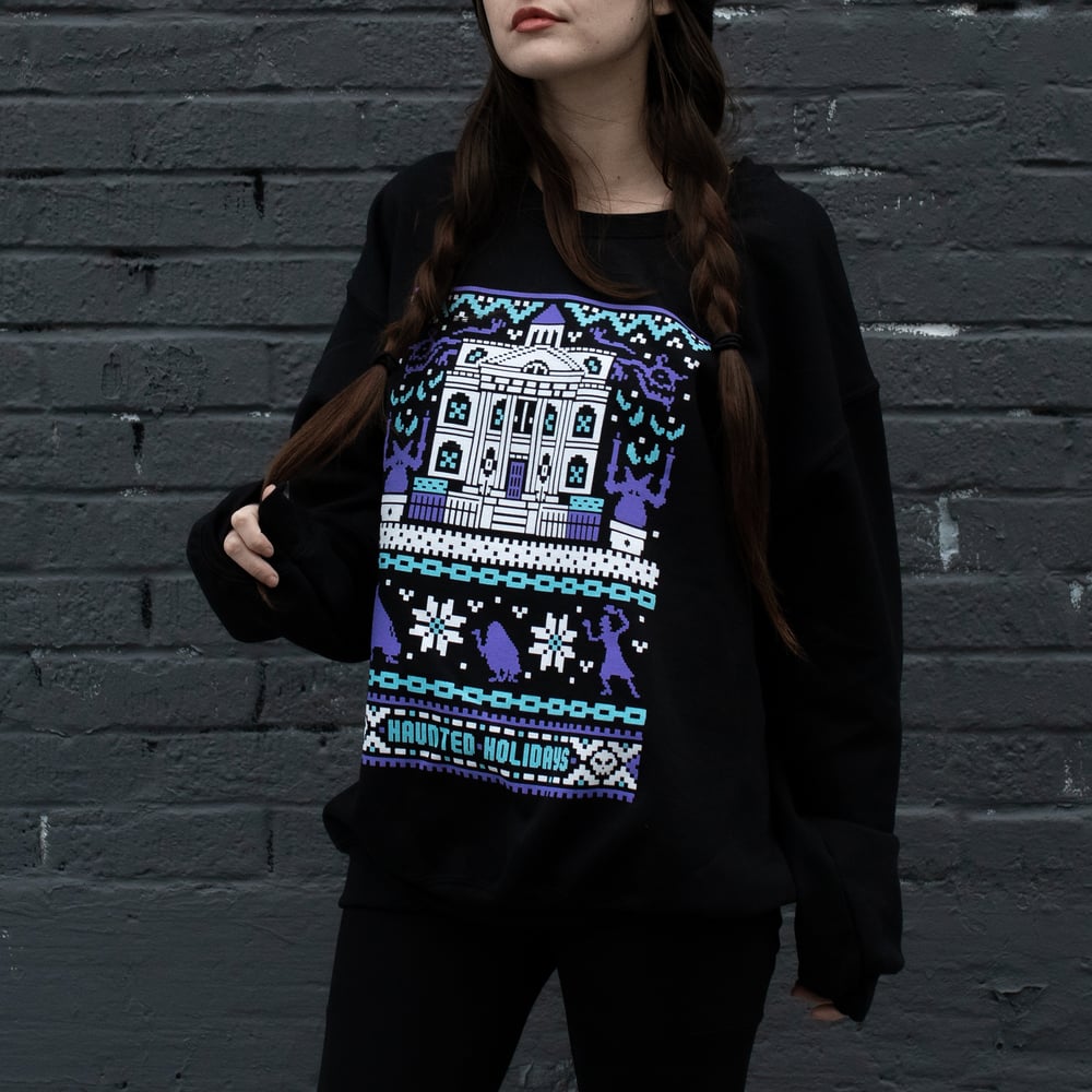 Image of Haunted Holidays crewneck sweater