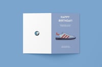 Image 1 of Sneaker / Trainer Happy Birthday Card - Manc GT