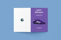 Image 1 of Sneaker / Trainer Happy Birthday Card - Birmingham