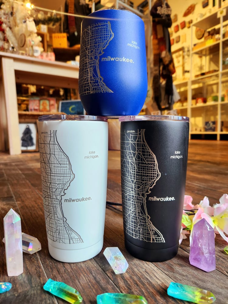 Image of Milwaukee Map Bottles and Tumblers