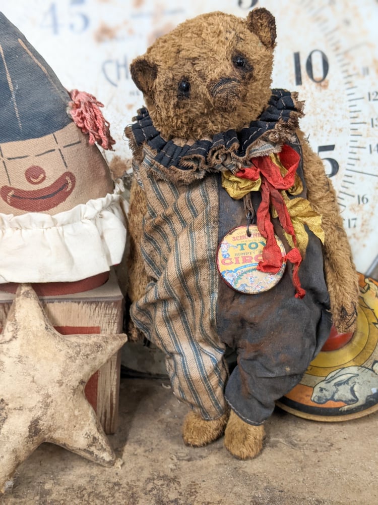 Image of Big 10.5" - Schoenhut Toy Bear - Vintage Antique style carnival Teddy Bear by Whendi's Bears.