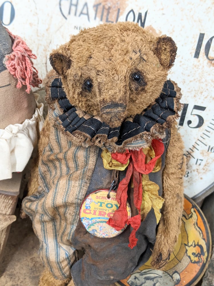 Image of Big 10.5" - Schoenhut Toy Bear - Vintage Antique style carnival Teddy Bear by Whendi's Bears.