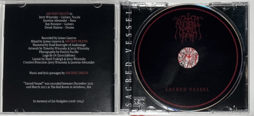 ANCIENT DEATH - SACRED VESSEL MCD