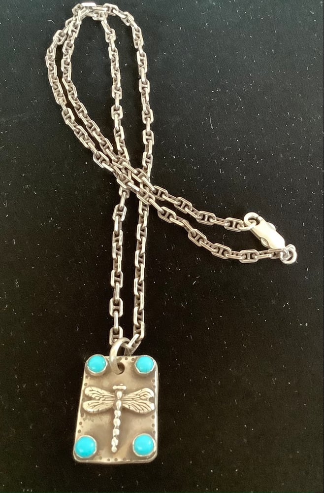 Image of Turquoise & Sterling Silver Dragonfly