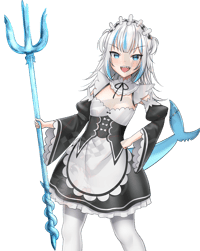 Maid Gura Kisscut sticker