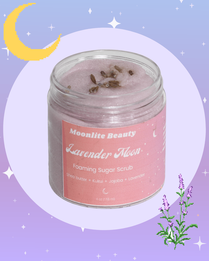 Image of Lavender Moon Foaming Sugar Scrub
