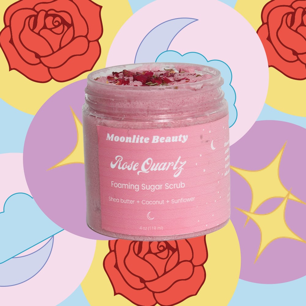 Image of Rose Quartz Foaming Sugar Scrub