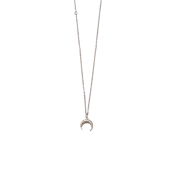 Image of ARMO - Crescent Tattoo Necklace (Silver)