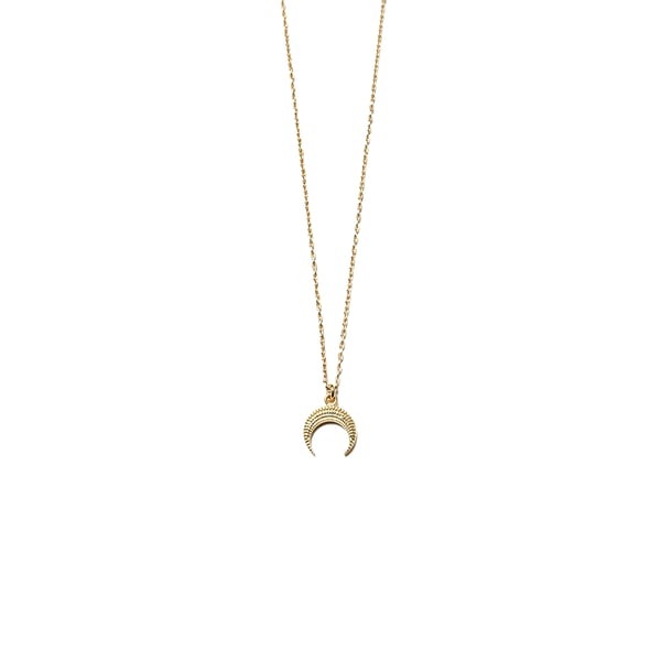 Image of ARMO - Crescent Stud Necklace (Gold)