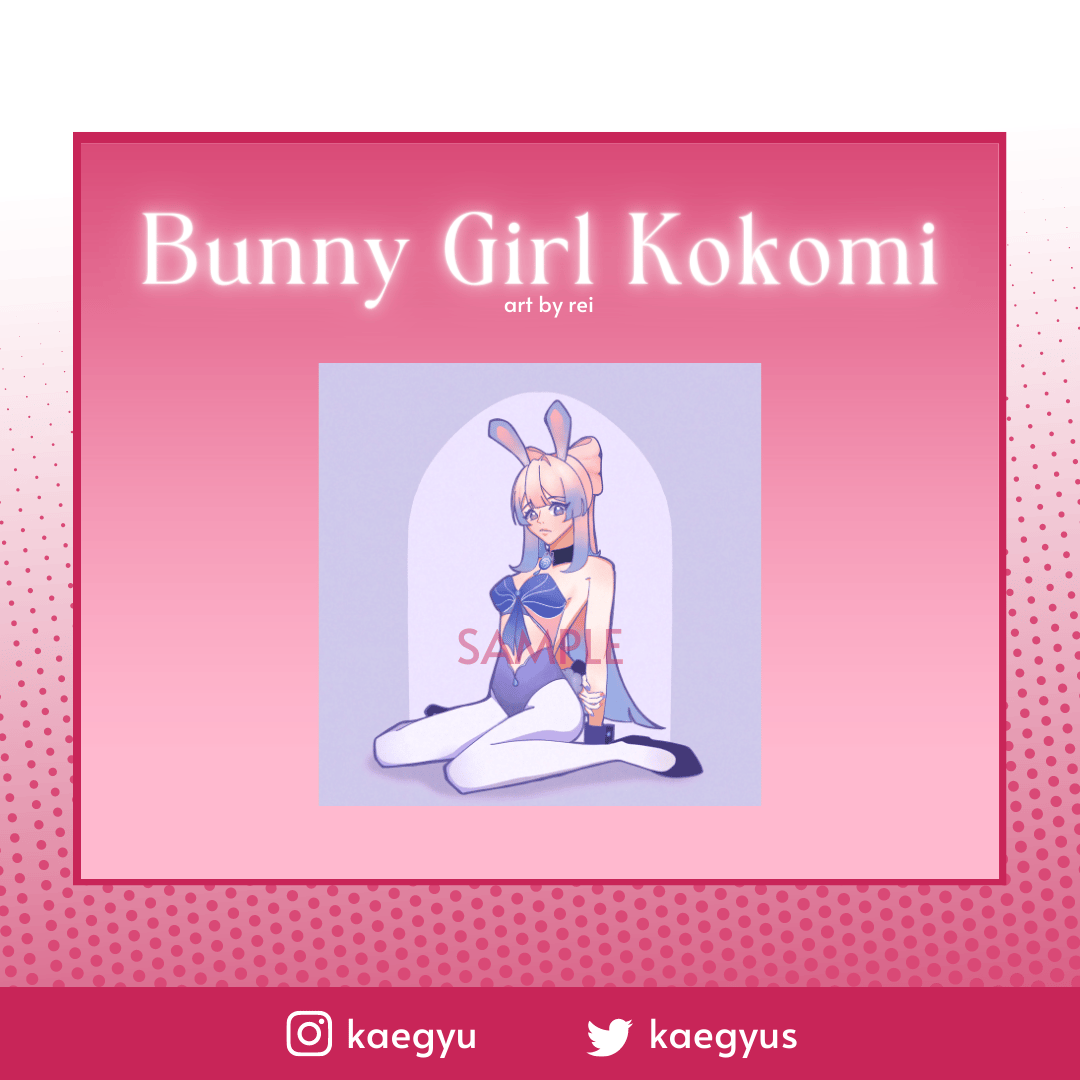 Bunnygirl Kokomi Art Print