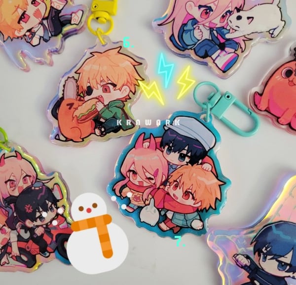 Chainsaw man Acrylic Charms