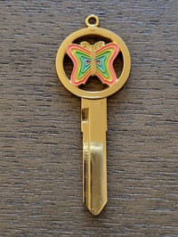 Image 1 of HONDA / Rainbow Butterfly M346 Gold Key Blank 