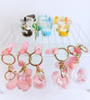 Cute floating animal key chain