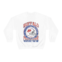 Image 1 of Distressed '20-'22 AFC East Champions Unisex Heavy Blend Crewneck Sweatshirt