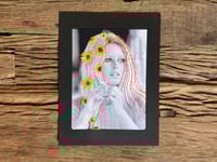 Image 1 of Hand embroidered photograph of Brigitte Bardot