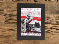 Image 1 of Hand embroidered photograph of Marilyn Monroe