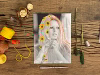 Image 2 of Hand embroidered photograph of Brigitte Bardot