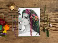 Image 2 of Hand embroidered photograph of Sofia Loren