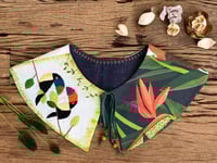 Image 2 of Pair of Toucans detachable embroidery collar
