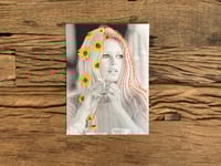 Image 3 of Hand embroidered photograph of Brigitte Bardot