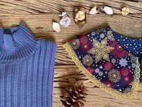 Image 3 of Detachable collar with Christmas stars