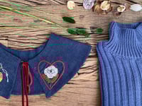 Image 3 of Peter Pan collar embroidered with beads