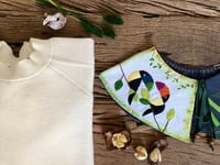 Image 5 of Pair of Toucans detachable embroidery collar