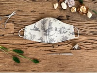 Image 5 of Toile de jouy grey mask