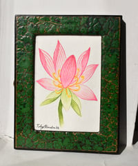 Image 4 of Indian Lotus Flower (Original Paintings - Pair)