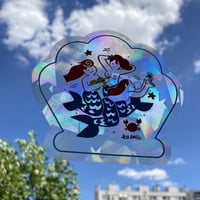 Image 2 of Mermaid Sun Catcher Sticker - Jessica Das