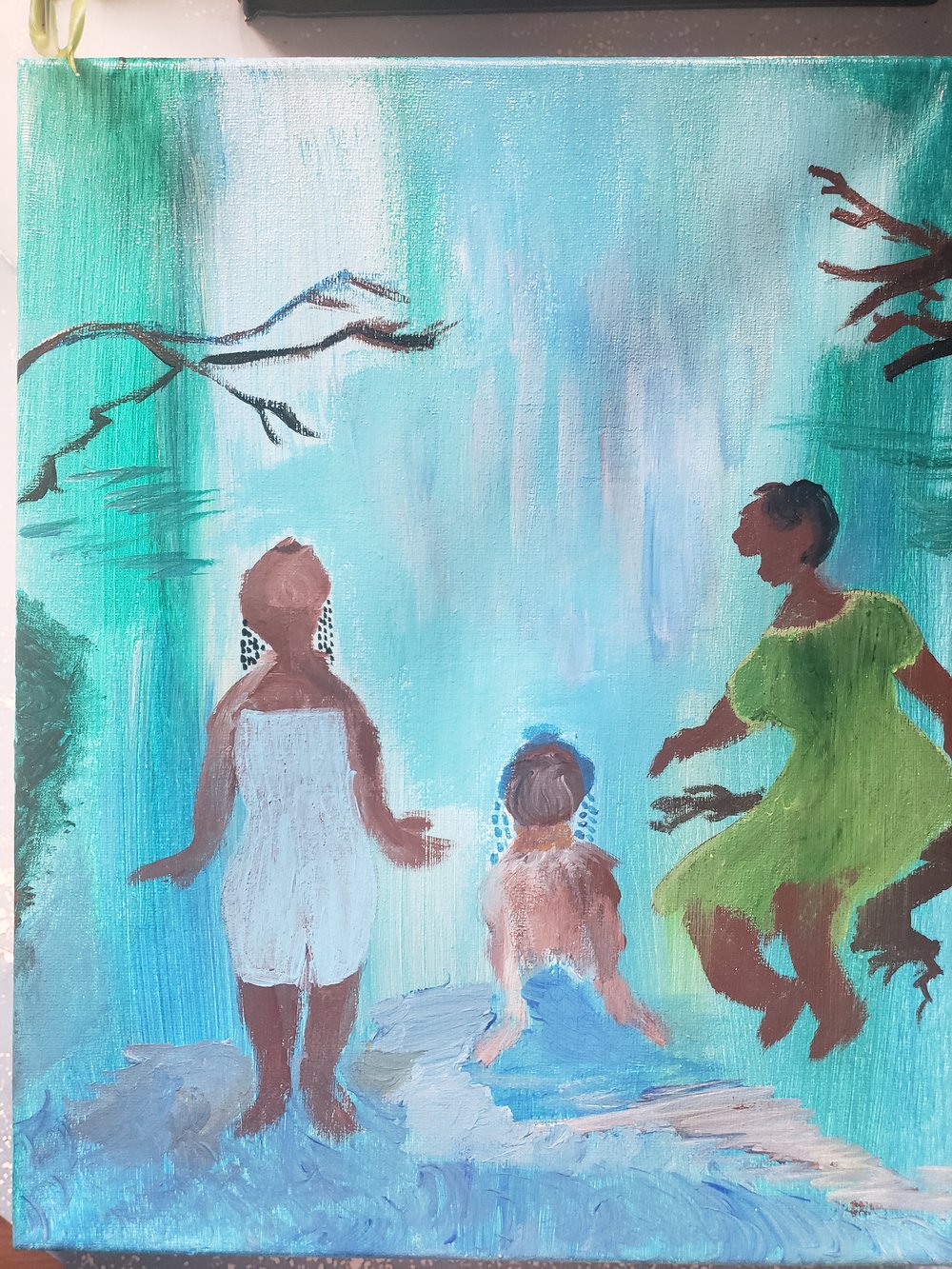 Image of The 2 and the 1 (Acrylic on Canvas)