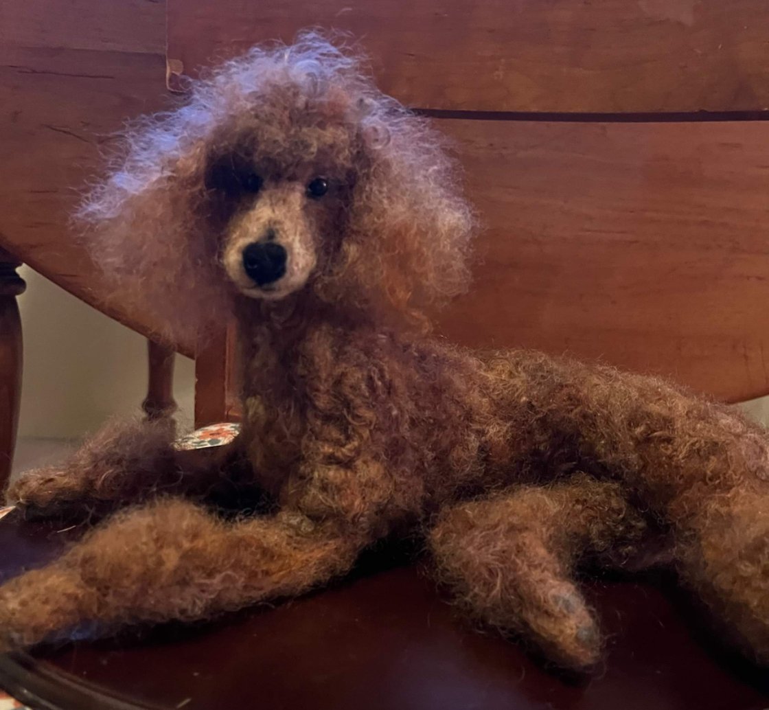 Image of 12" Red poodle