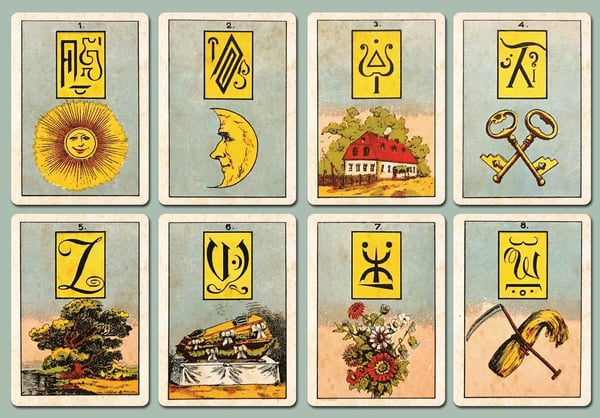 Image of Adolph Engel Oracle Cards, c. 1890