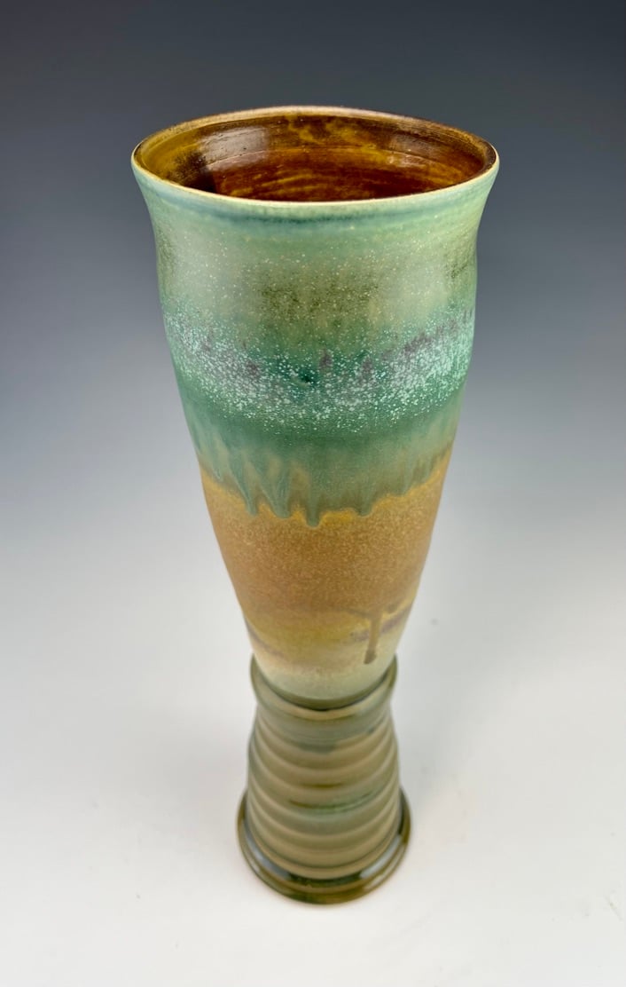 Image of Tall Vase, (SHW), fluted base