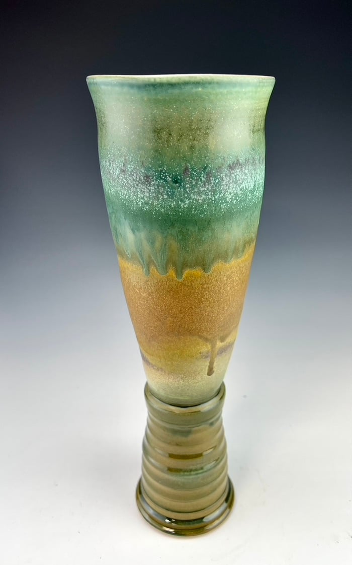 Image of Tall Vase, (SHW), fluted base