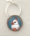 Original Art: Cedar Cardinal wall hanging