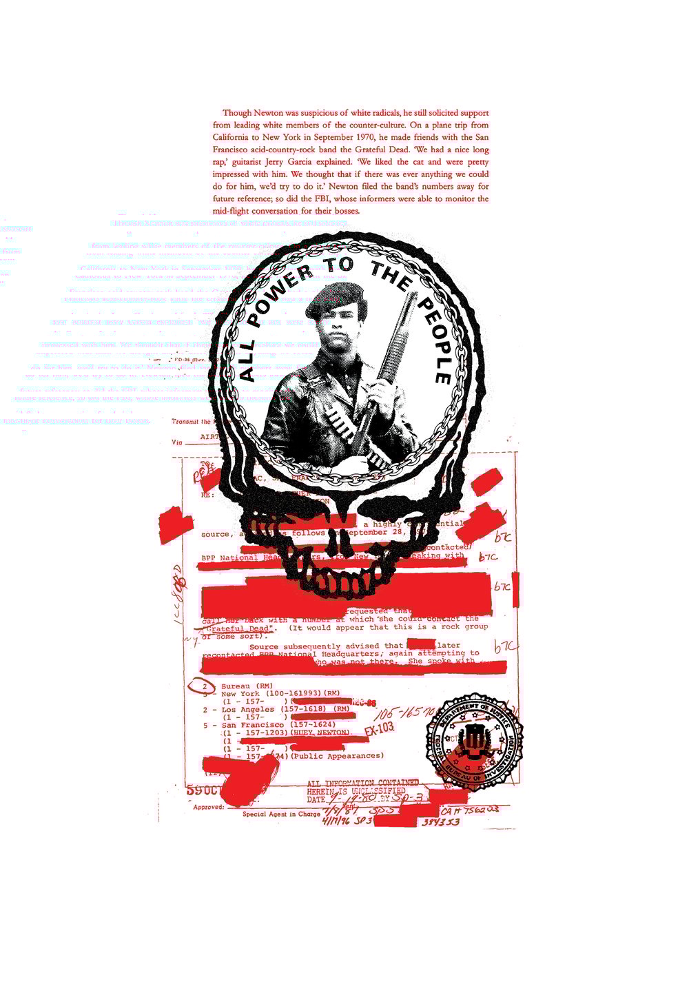 POWER TO THE PEOPLE TEE ( in collaboration with 'Bout Half Past Dead )