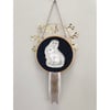 Winter Prince: Snowshoe Hare Wall Hanging