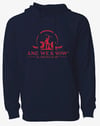 Navy AWK Hoodie with Glitter AWK logo
