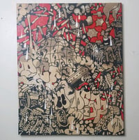 Large canvas painting