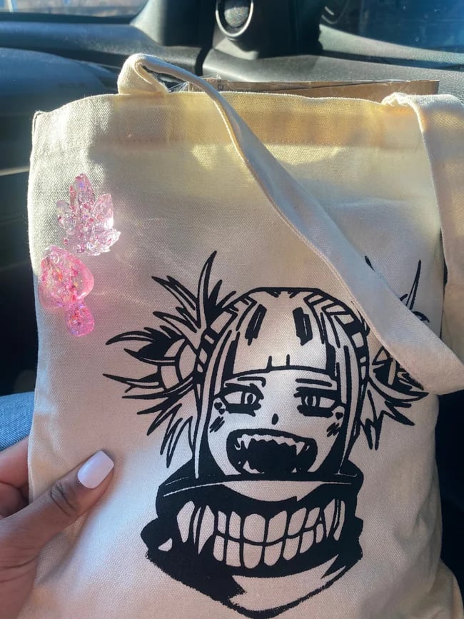 🔪 😈 Toga My hero Academia Canvas Tote Bag | Kawaii Kokonut Shop