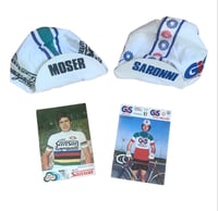 Original caps of the fratricidal duo of the 80s Moser/Saronni