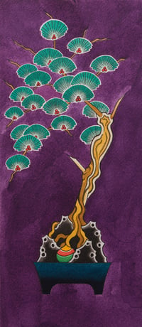 Image 1 of Purple Bonsai (Original)