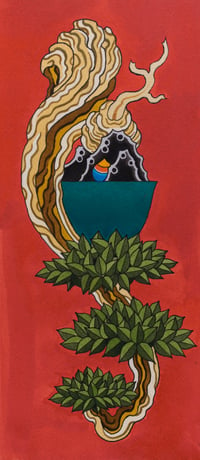 Image 1 of Red Bonsai (Original)