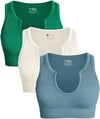 Women's 3 Piece Medium Support Crop